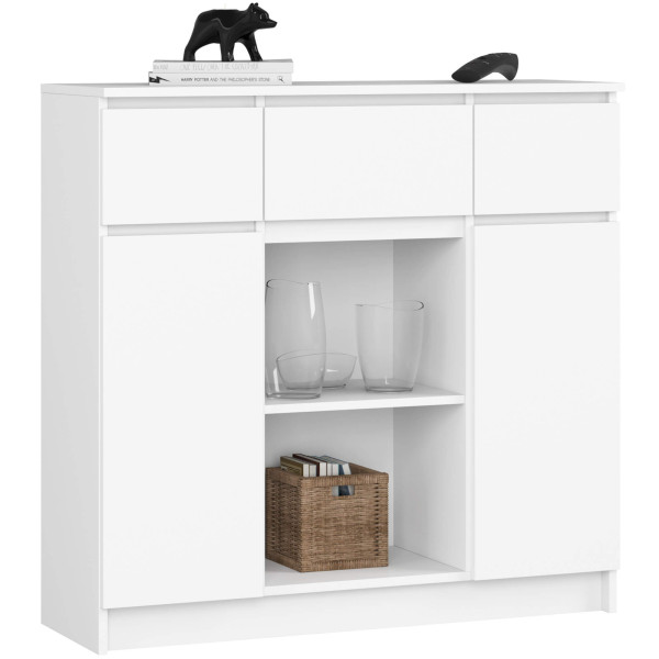 Komoda akord k100 biały 101x35x98 cm 709737