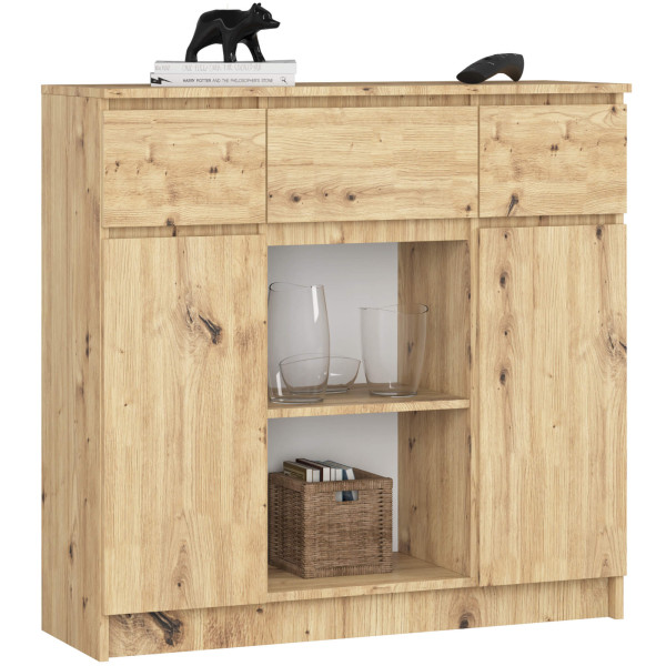 Komoda akord k100 dąb artisan 101x35x98 cm 709752