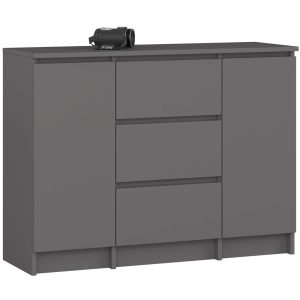 Komoda akord k100 grafit szary 101x35x76 cm 709746 Komoda akord k100 grafit szary 101x35x76 cm 709746