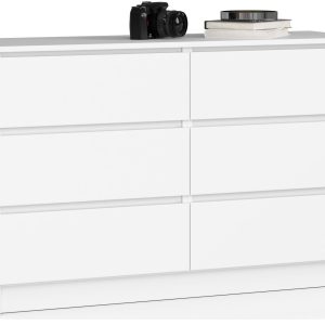 Komoda AKORD K120 Biała 120 cm Biały mat 120x40x77 cm 302029 Komoda AKORD K120 Biała 120 cm Biały mat 120x40x77 cm 302029