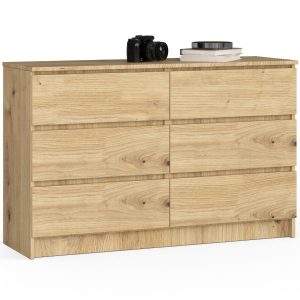 Komoda AKORD K120 Dąb Artisan 120 cm mat 120x40x77 cm 302032 Komoda AKORD K120 Dąb Artisan 120 cm mat 120x40x77 cm 302032