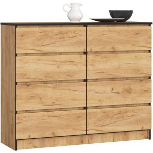 Komoda AKORD K120 Dąb Craft 120cm Dąb Craft mat 120x40x99cm 301289 Komoda AKORD K120 Dąb Craft 120cm Dąb Craft mat 120x40x99cm 301289