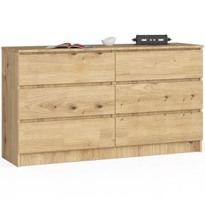 Komoda AKORD K140 Dąb Artisan 138 cm mat 138x40x77 cm 302725