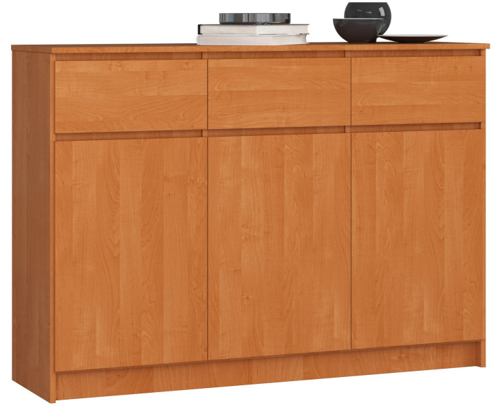 Komoda AKORD K140 Olcha 138 cm 3 drzwi mat 138x40x99 cm 302737