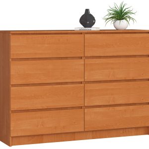 Komoda AKORD K140 Olcha 138 cm 8 szuflad mat 138x40x99 cm 302769