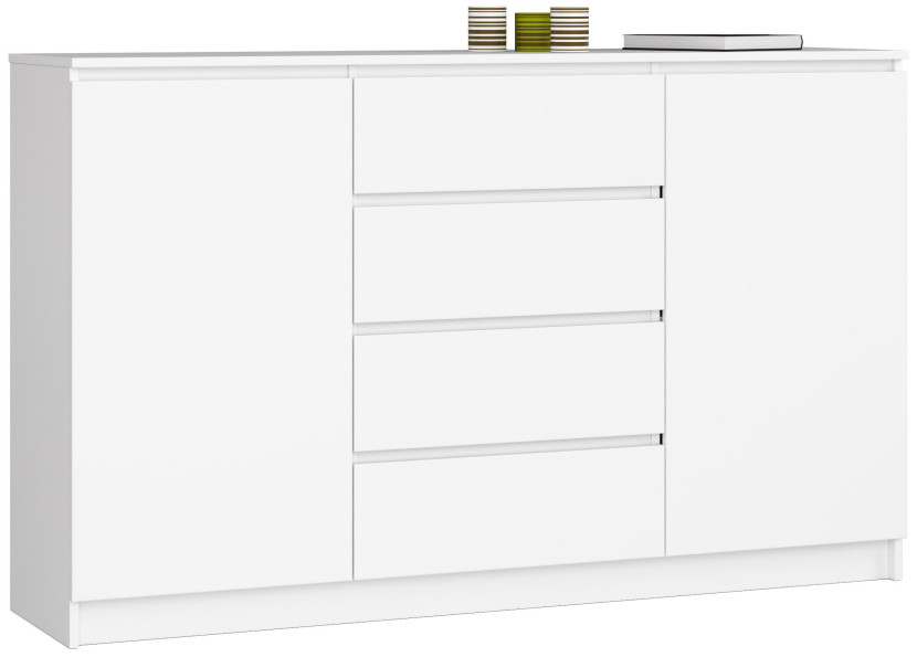 Komoda AKORD K160 Biała 160 cm kolor Biały mat 160x40x99 cm 302621