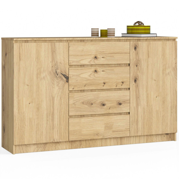 Komoda AKORD K160 Dąb Artisan 160 cm mat 160x40x99 cm 302509