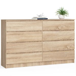 Komoda AKORD K160 Dąb Sonoma 160 cm mat 160x40x99 cm 303735 Komoda AKORD K160 Dąb Sonoma 160 cm mat 160x40x99 cm 303735
