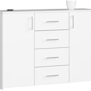 Komoda AKORD K45 Biała 110 cm kolor Biały mat 110x35x80 cm 302704 Komoda AKORD K45 Biała 110 cm kolor Biały mat 110x35x80 cm 302704