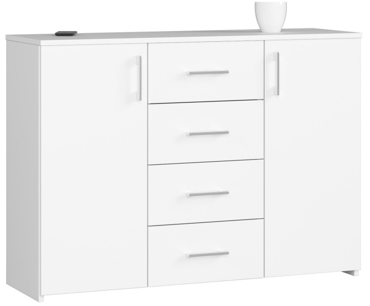 Komoda AKORD K45 Biała 110 cm kolor Biały mat 110x35x80 cm 302704