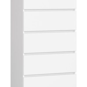 Komoda AKORD K60 Biała 60 cm 5 szuflad mat 60x40x121 cm 302578 Komoda AKORD K60 Biała 60 cm 5 szuflad mat 60x40x121 cm 302578