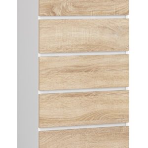 Komoda AKORD K60 Biała 60 cm Dąb Sonoma mat 60x40x121 cm 302605 Komoda AKORD K60 Biała 60 cm Dąb Sonoma mat 60x40x121 cm 302605