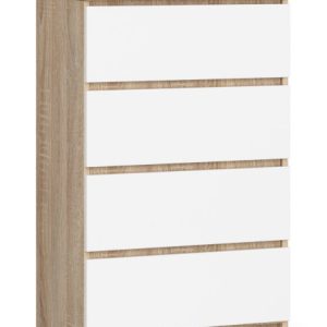 Komoda AKORD K60 Dąb Sonoma 60 cm Biały mat 60x40x99 cm 302557