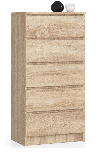 Komoda AKORD K60 Dąb Sonoma 60 cm mat 60x40x121 cm 302477