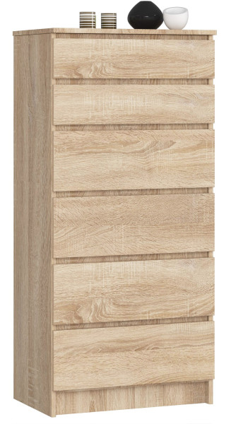 Komoda AKORD K60 Dąb Sonoma 60 cm mat 60x40x130 cm 302524