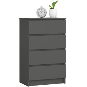 Komoda AKORD K60 Grafit Szary 60 cm mat 60x40x99 cm 302635