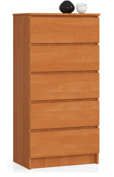 Komoda AKORD K60 Olcha 60 cm 5 szuflad Olcha mat 60x40x121cm 302639