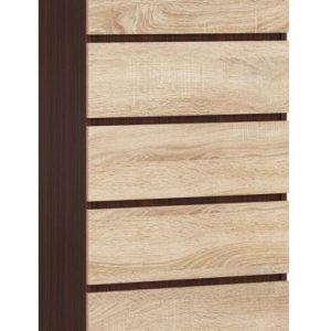 Komoda AKORD K60 Wenge 60 cm Dąb Sonoma mat 60x40x121 cm 302617