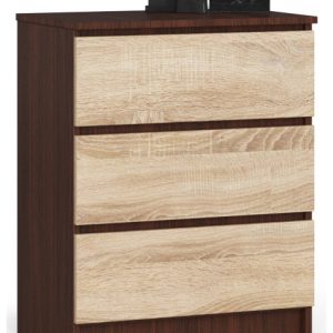 Komoda AKORD K60 Wenge 60 cm Dąb Sonoma mat 60x40x77 cm 302598