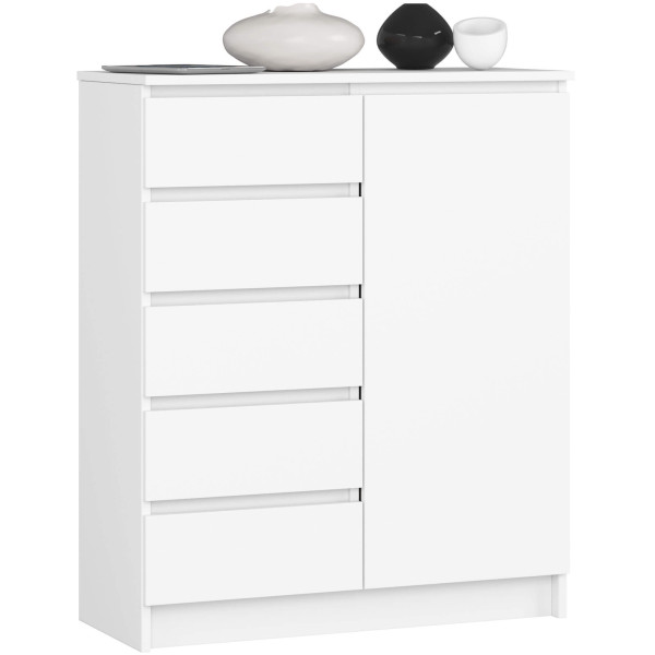 Komoda AKORD K80 Biała 80 cm kolor Biały mat 80x35x97 cm 519473