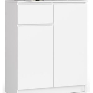 Komoda AKORD K80 Biała 80 cm z szufladą 80x40x99 cm 302546