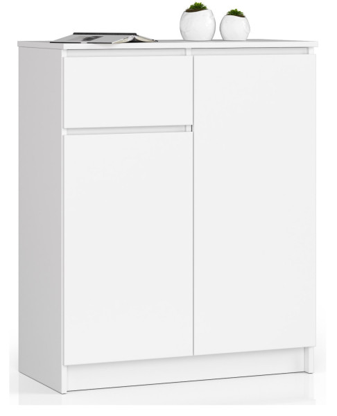 Komoda AKORD K80 Biała 80 cm z szufladą 80x40x99 cm 302546