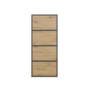 Komoda ALMA Antracyt Artisan 4 Drzwi 4 Półki 943825