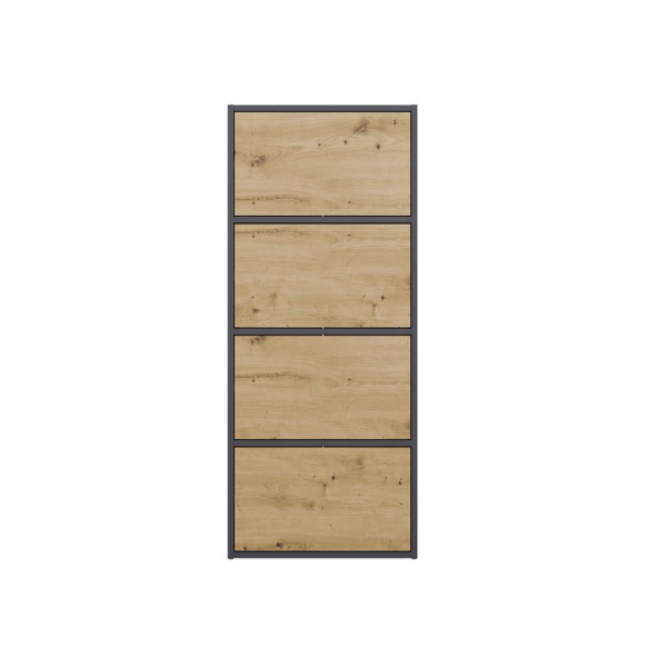 Komoda ALMA Antracyt Artisan 4 Drzwi 4 Półki 943825
