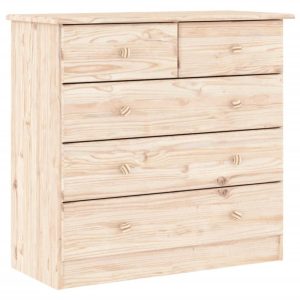 Komoda ALTA, 77x35x73 cm, drewno sosnowe 466076 Komoda ALTA, 77x35x73 cm, drewno sosnowe 466076