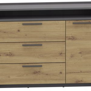 Komoda ALTIVO COM 100 1D3SWO artisan-antracyt duża szafka regał na ubrania 729555 Komoda ALTIVO COM 100 1D3SWO artisan-antracyt duża szafka regał na ubrania 729555