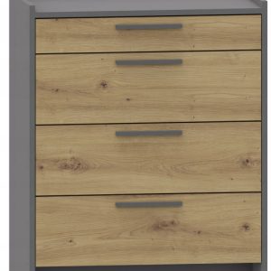 Komoda ALTIVO COM 70 3SW1SN artisan-antracyt duża szafka 4 szuflady ubrania 729545 Komoda ALTIVO COM 70 3SW1SN artisan-antracyt duża szafka 4 szuflady ubrania 729545