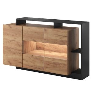 Komoda ALVA dąb craft złoty / antracyt 310237 Komoda ALVA dąb craft złoty / antracyt 310237