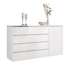 Komoda AURORA SILVER 4S1D wisząca 353110 Komoda AURORA SILVER 4S1D wisząca 353110