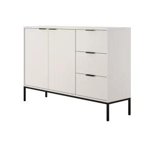 Komoda AUSTIN 150 biała/czarna 378977 Komoda AUSTIN 150 biała/czarna 378977