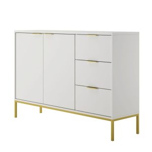 Komoda AUSTIN 150 biała/złota 348236 Komoda AUSTIN 150 biała/złota 348236