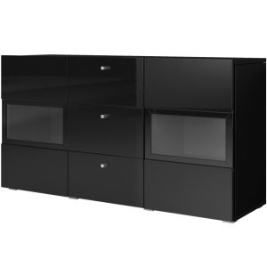 Komoda BARIOS 26 czarny połysk 331063 Komoda BARIOS 26 czarny połysk 331063