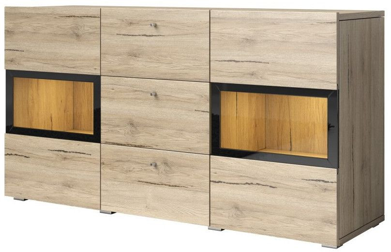Komoda BAROS 2D3S 132 dąb san reno jasny 185815