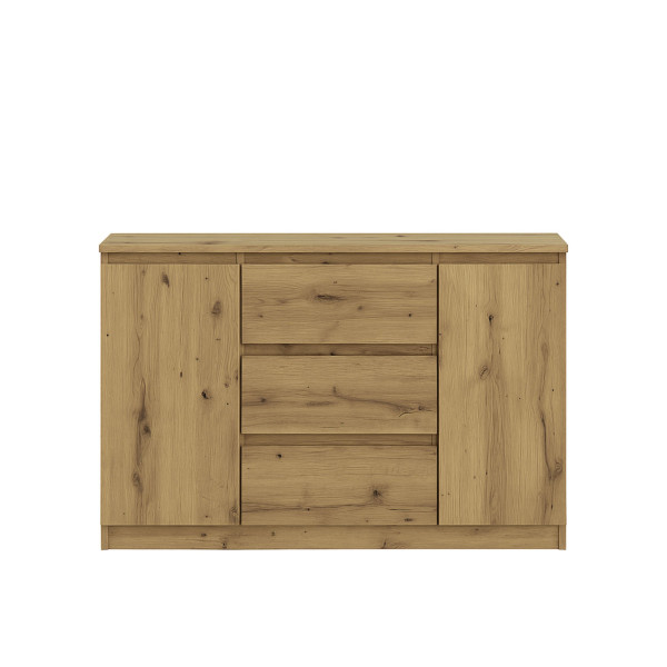 Komoda BASIC 2D3S – Dąb Artisan | 120x75x40 cm 756157