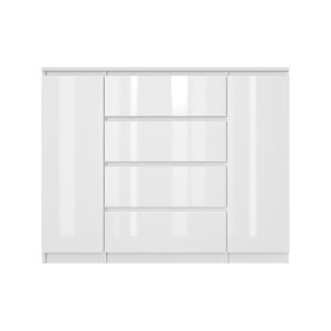 Komoda BASIC 2D4S – Biała połysk | 120x97x40 cm 748138 Komoda BASIC 2D4S – Biała połysk | 120x97x40 cm 748138