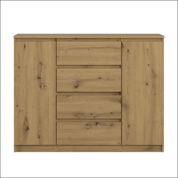 Komoda BASIC 2D4S – Dąb Artisan | 120x97x40 cm 756159