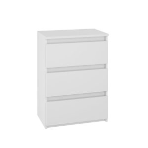 Komoda BASIC 3 szuflady – Biała | 50x75x40 cm 742196 Komoda BASIC 3 szuflady – Biała | 50x75x40 cm 742196