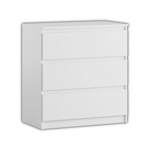 Komoda BASIC 3 szuflady – Biała | 71x75x40 cm 748150 Komoda BASIC 3 szuflady – Biała | 71x75x40 cm 748150