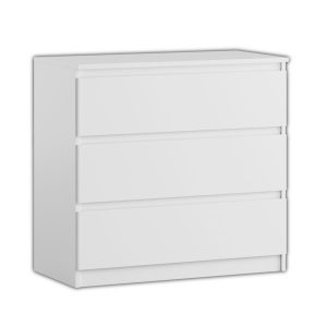Komoda BASIC 3 szuflady – Biała | 80x75x40 cm 748161 Komoda BASIC 3 szuflady – Biała | 80x75x40 cm 748161
