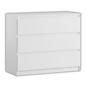 Komoda BASIC 3 szuflady – Biały | 90x75x40 cm 790279 Komoda BASIC 3 szuflady – Biały | 90x75x40 cm 790279