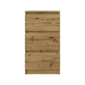 Komoda BASIC 3 szuflady – Dąb Artisan | 40x75x40 cm 756186 Komoda BASIC 3 szuflady – Dąb Artisan | 40x75x40 cm 756186