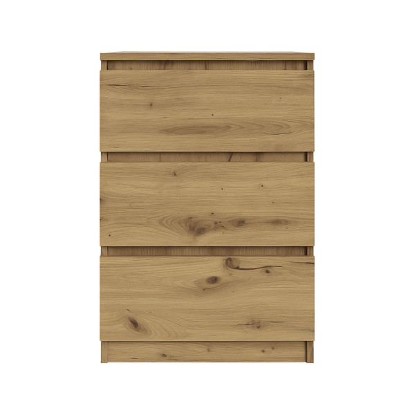 Komoda BASIC 3 szuflady – Dąb Artisan | 50x75x40 cm 756162