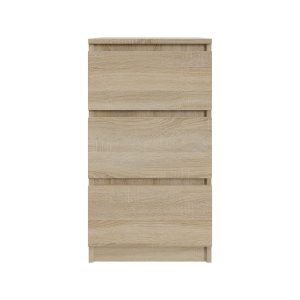 Komoda BASIC 3 szuflady – Dąb Sonoma | 40x75x40 cm 748131 Komoda BASIC 3 szuflady – Dąb Sonoma | 40x75x40 cm 748131