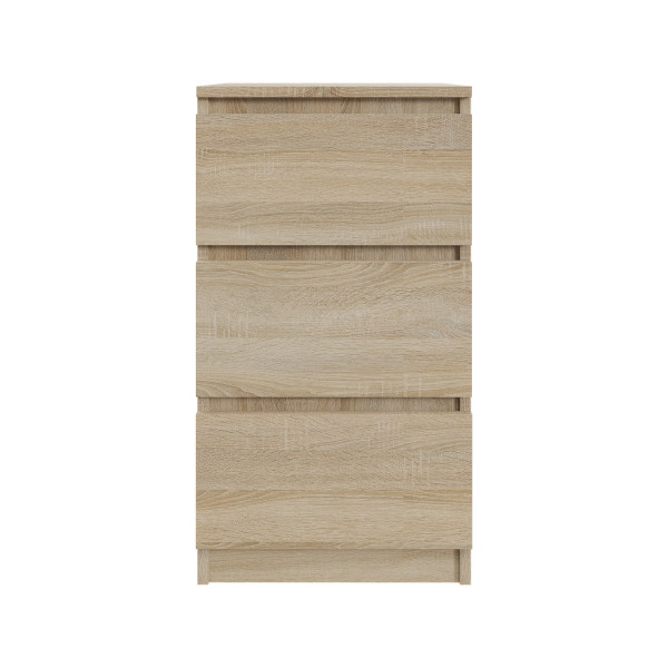 Komoda BASIC 3 szuflady – Dąb Sonoma | 40x75x40 cm 748131