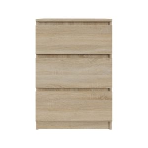 Komoda BASIC 3 szuflady – Dąb Sonoma | 50x75x40 cm 790309 Komoda BASIC 3 szuflady – Dąb Sonoma | 50x75x40 cm 790309