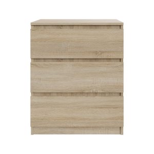 Komoda BASIC 3 szuflady – Dąb Sonoma | 61x75x40 cm 748155 Komoda BASIC 3 szuflady – Dąb Sonoma | 61x75x40 cm 748155